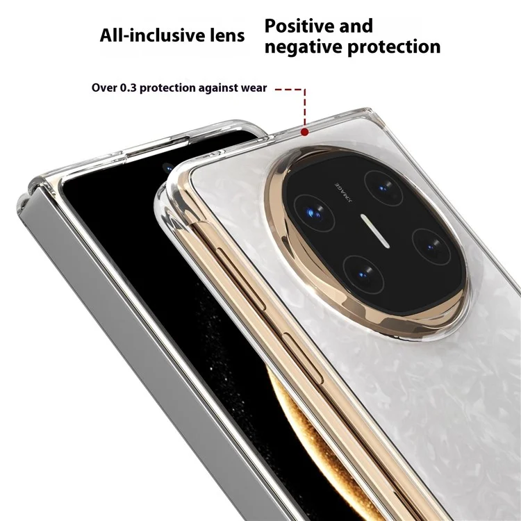 For Huawei Mate X6 Clear Case Anti-Drop Hard PC Phone Cover