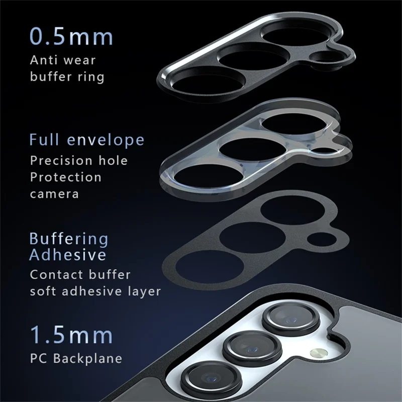 Für Samsung Galaxy A36 5G Hülle stoßfestes TPU + PC matter Rückseite Handyhülle