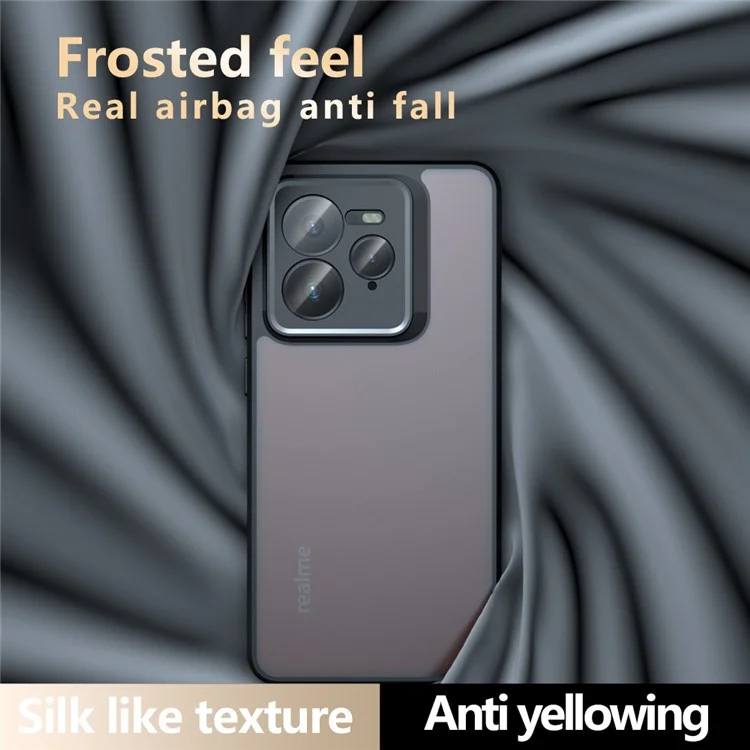 Funda para Realme GT 7 Pro 5G a prueba de caídas, de TPU + PC, con tapa trasera mate