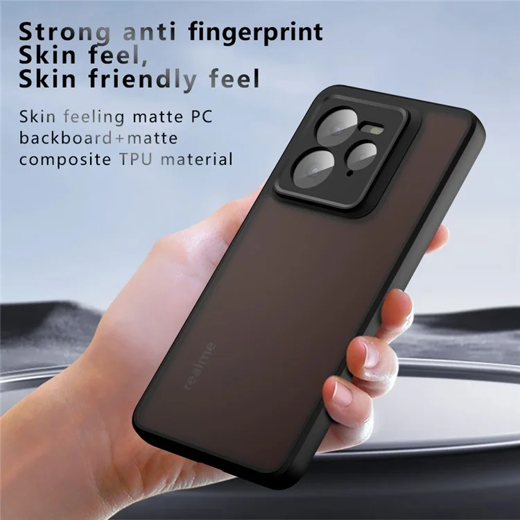 Funda para Realme GT 7 Pro 5G a prueba de caídas, de TPU + PC, con tapa trasera mate