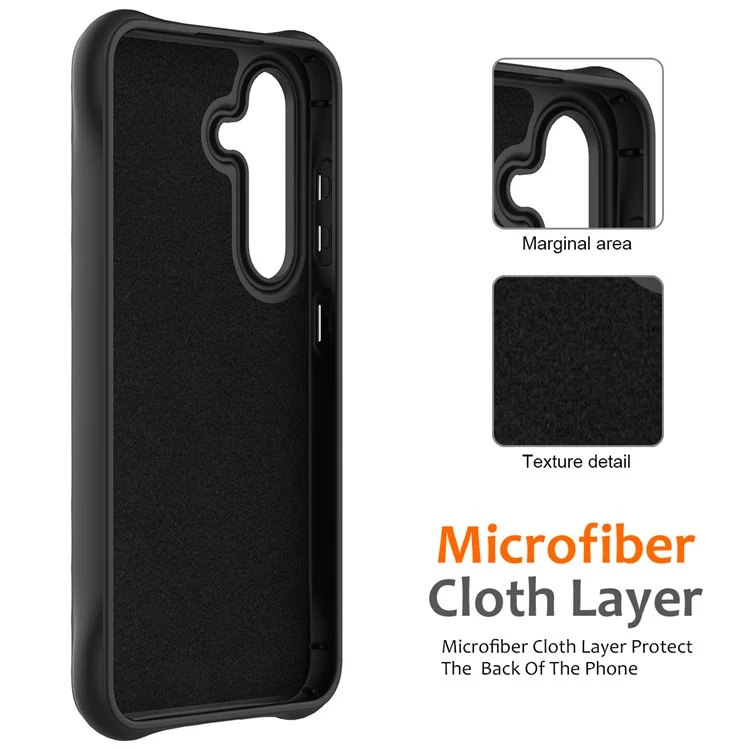 Étui pour Samsung Galaxy S25 compatible avec MagSafe, texture ondulée, silicone liquide, protection avec dragonne - Noir