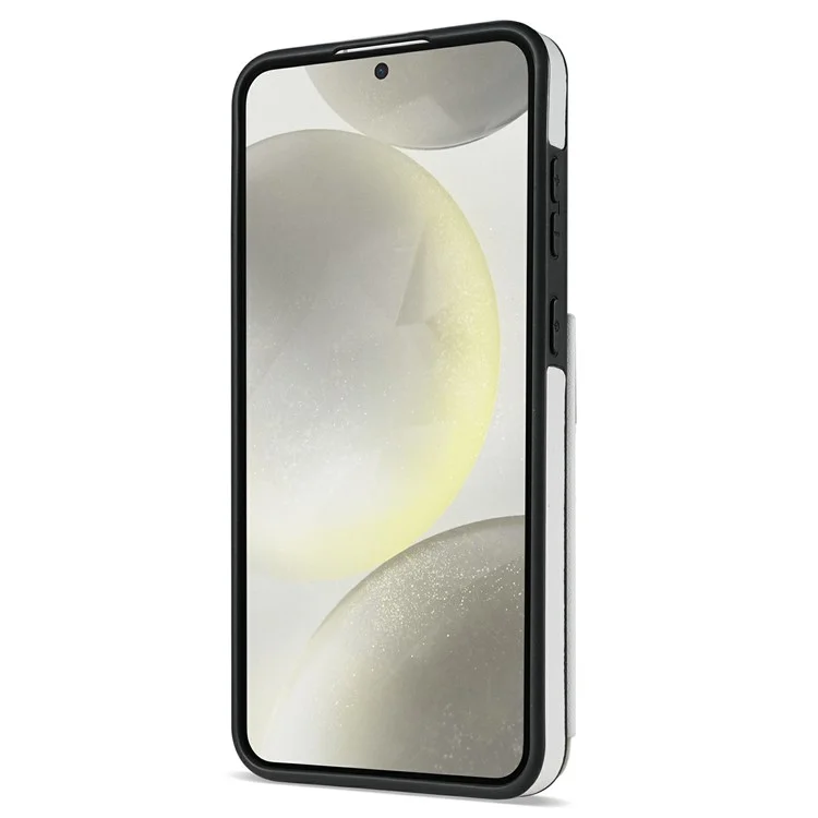 Für Samsung Galaxy A16 5G / 4G Hülle mit Handschlaufe, Kartenschlitzen, Rhombus-Leder + TPU-Handyhülle - Weiß