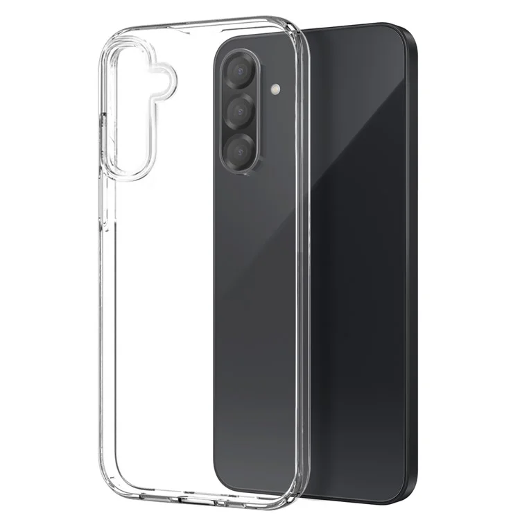 NORTHJO Для Samsung Galaxy A26 5G Прозрачный чехол Мягкий ТПУ Чехол для телефона с закаленным стеклянным экраном Защитник