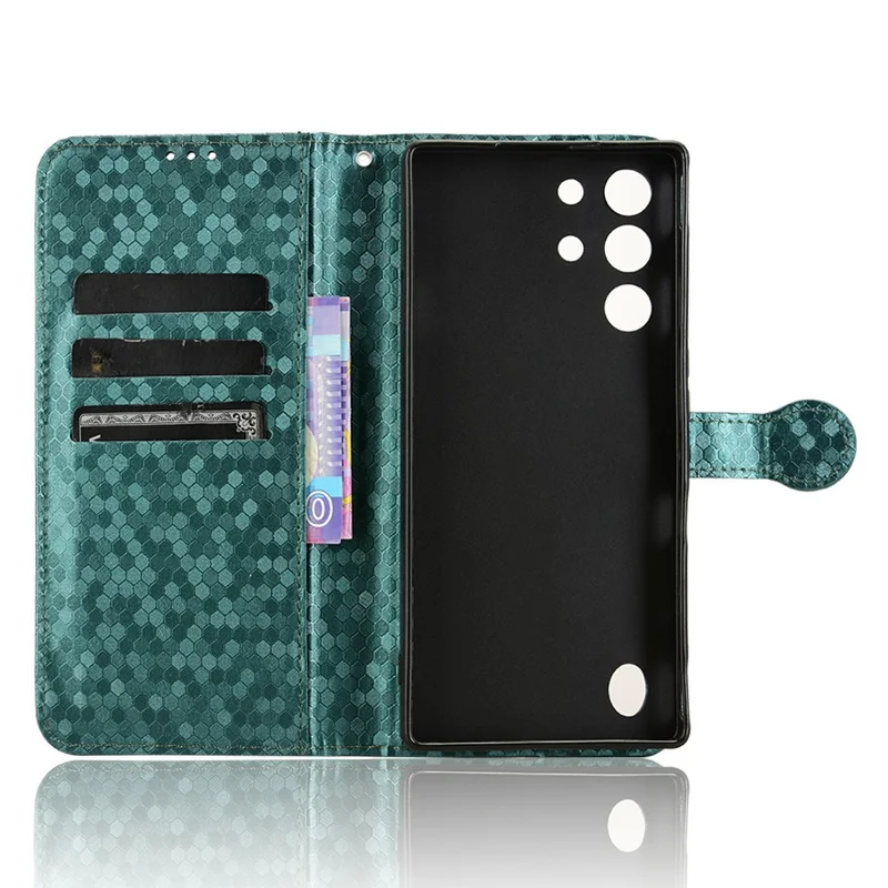 For ZTE nubia Red Magic 10 Pro+ 5G  /  10 Pro 5G Wallet Case Dot Pattern Imprint PU Leather Phone Cover - Green