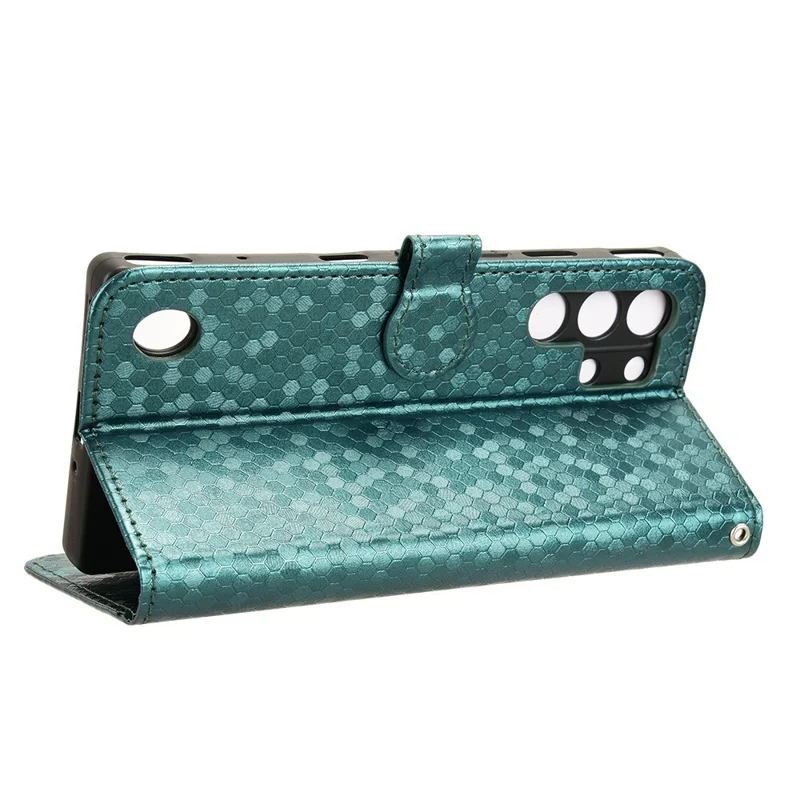 For ZTE nubia Red Magic 10 Pro+ 5G  /  10 Pro 5G Wallet Case Dot Pattern Imprint PU Leather Phone Cover - Green