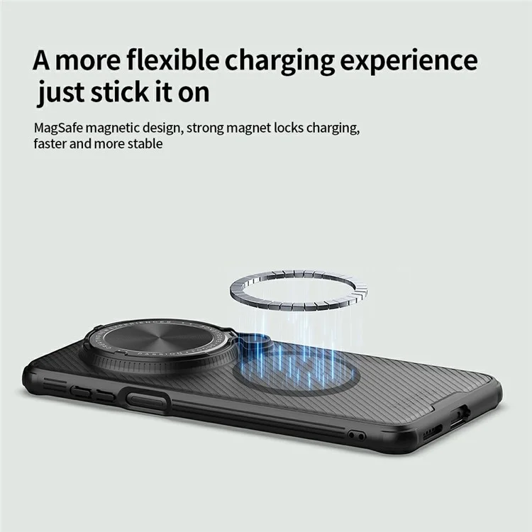 Étui NILLKIN Camshield Prop Series pour Huawei Mate 70 Pro+ / Mate 70 Pro compatible avec MagSafe Housse de téléphone en TPU+PC avec curseur pour caméra