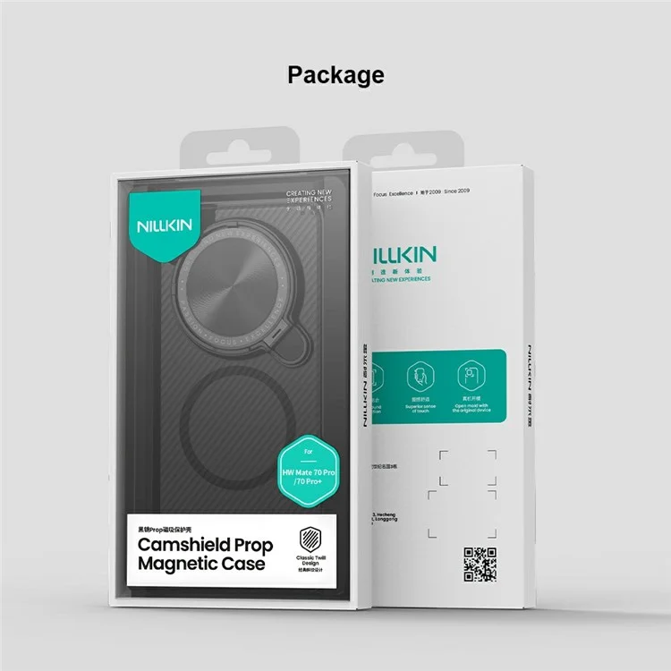 Étui NILLKIN Camshield Prop Series pour Huawei Mate 70 Pro+ / Mate 70 Pro compatible avec MagSafe Housse de téléphone en TPU+PC avec curseur pour caméra