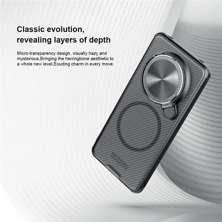 Étui NILLKIN Camshield Prop Series pour Huawei Mate 70 Pro+ / Mate 70 Pro compatible avec MagSafe Housse de téléphone en TPU+PC avec curseur pour caméra