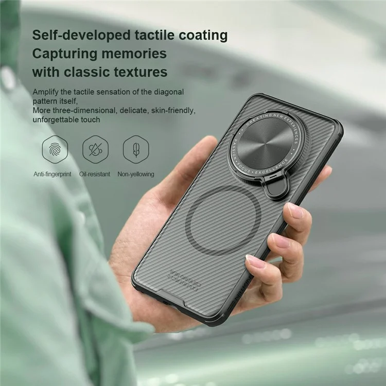 Étui NILLKIN Camshield Prop Series pour Huawei Mate 70 Pro+ / Mate 70 Pro compatible avec MagSafe Housse de téléphone en TPU+PC avec curseur pour caméra