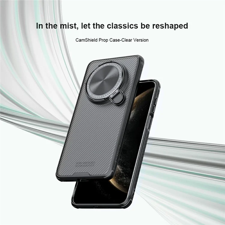 NILLKIN Camshield Prop Series para Huawei Mate 70 Pro+ / Mate 70 Pro Funda Translúcida Deslizante Protección de Cámara PC + Cubierta de Teléfono TPU
