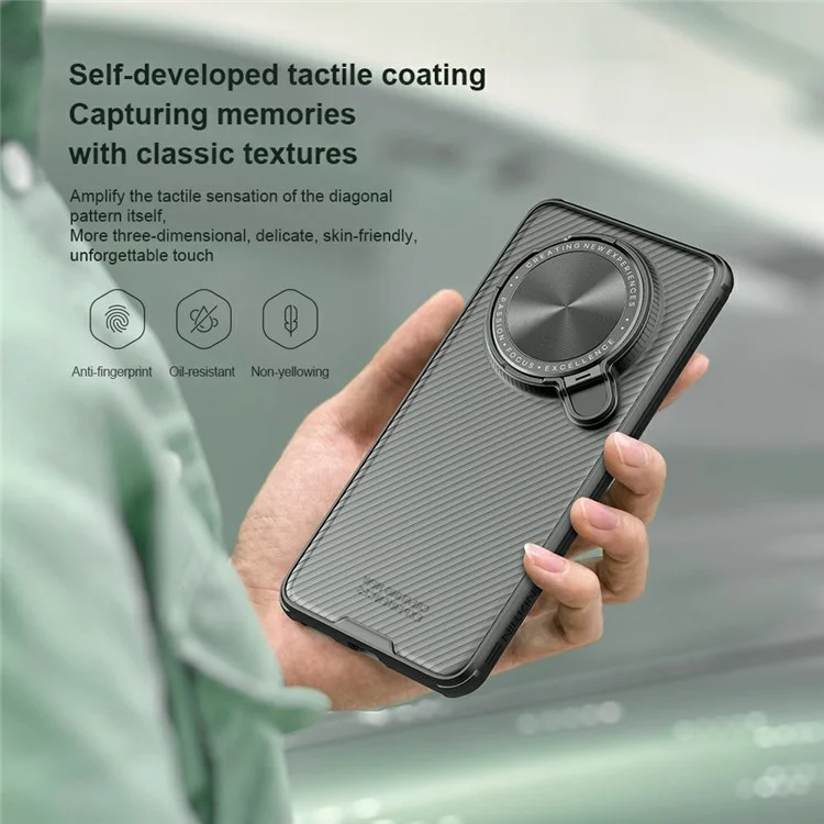 NILLKIN Camshield Prop Series para Huawei Mate 70 Pro+ / Mate 70 Pro Funda Translúcida Deslizante Protección de Cámara PC + Cubierta de Teléfono TPU
