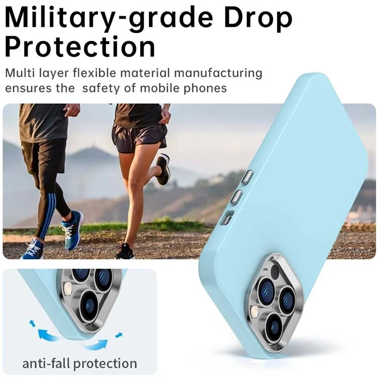 Coque pour iPhone 12 / 12 Pro en TPU + TPE avec protection anti-chute - Bleu