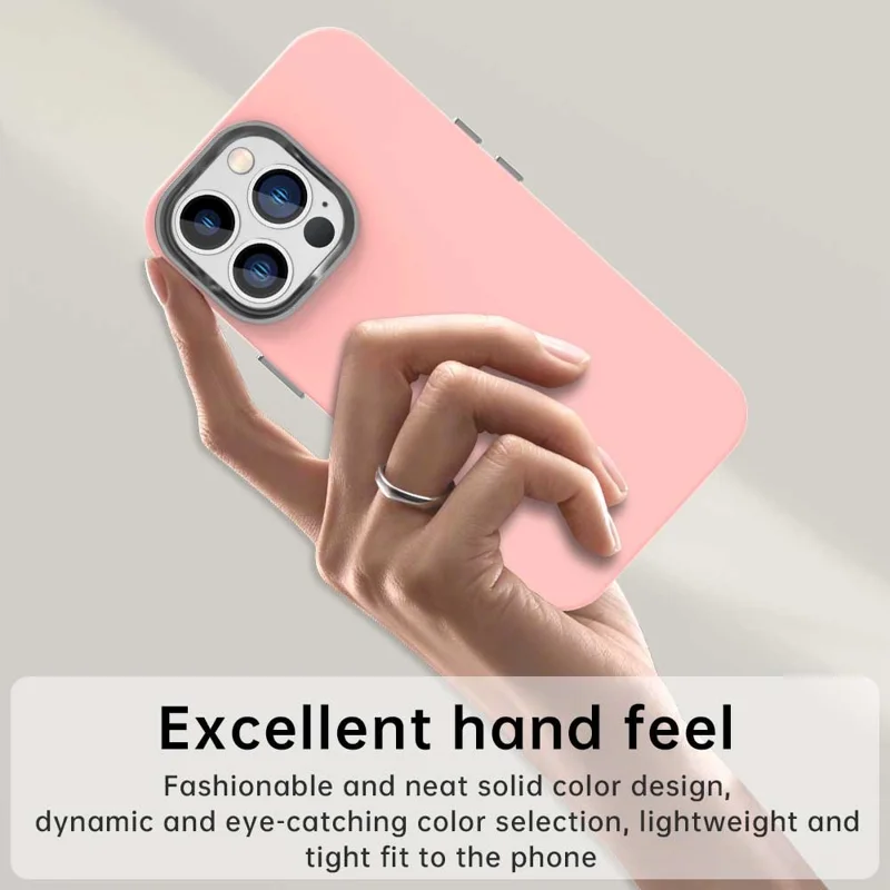 For iPhone 12 Pro Max Case TPU + TPE Anti Drop Protection Phone Cover - Pink