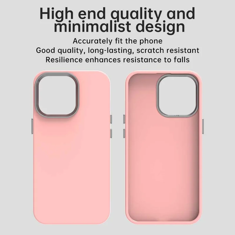 For iPhone 12 Pro Max Case TPU + TPE Anti Drop Protection Phone Cover - Pink