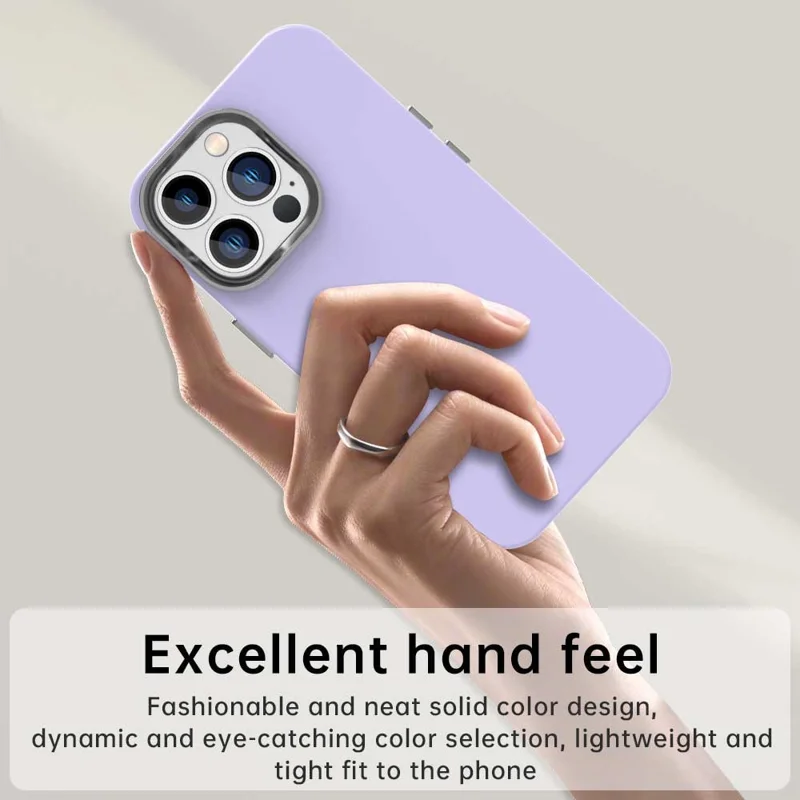 For iPhone 13 Pro Max Case TPU + TPE Anti Drop Protection Phone Cover - Purple