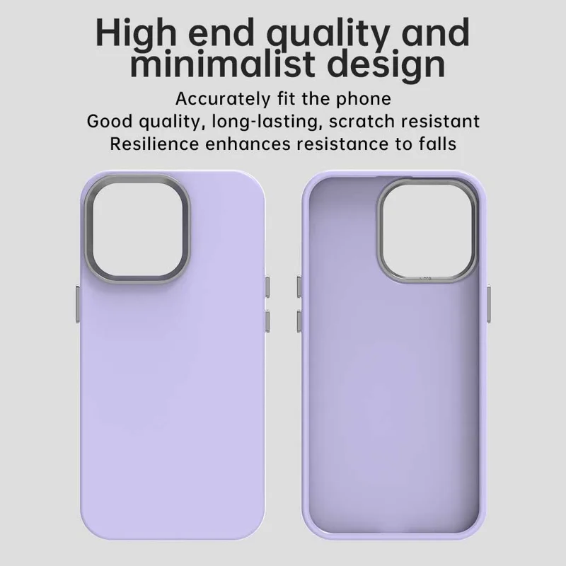 For iPhone 13 Pro Max Case TPU + TPE Anti Drop Protection Phone Cover - Purple