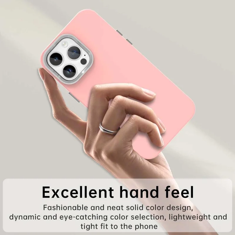For iPhone 14 Pro Case TPU + TPE Anti Drop Protection Phone Cover - Pink