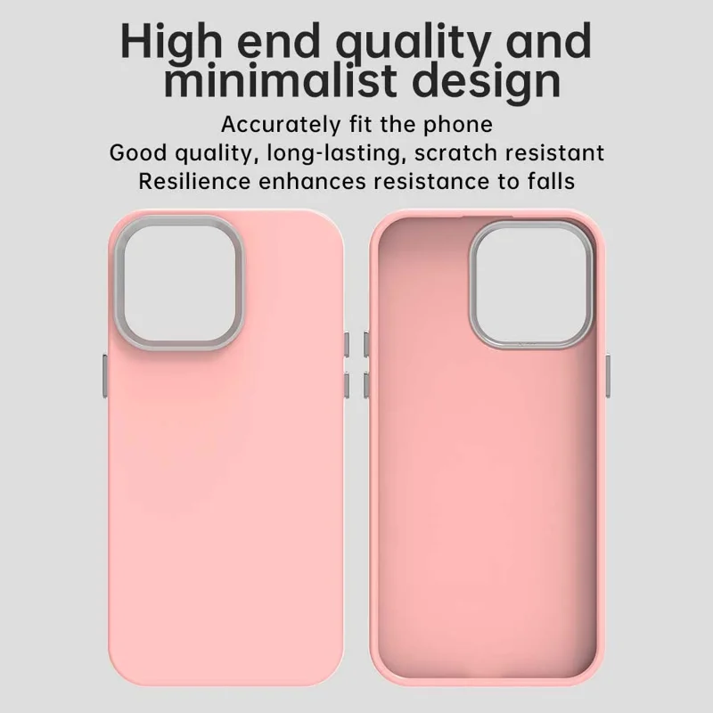For iPhone 14 Pro Case TPU + TPE Anti Drop Protection Phone Cover - Pink