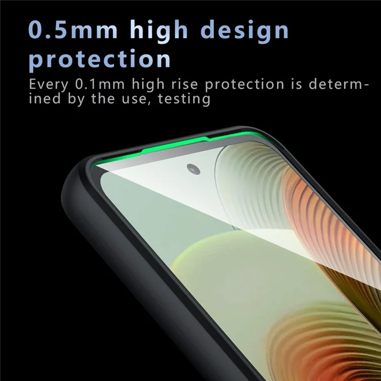 Funda para Motorola Moto G55 5G de TPU y PC, cubierta de teléfono transparente a prueba de golpes