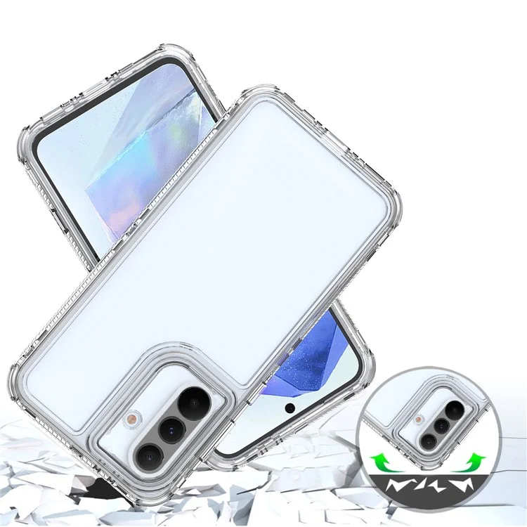 Custodia antigraffio in acrilico TPU trasparente per Samsung Galaxy A36 5G / A45