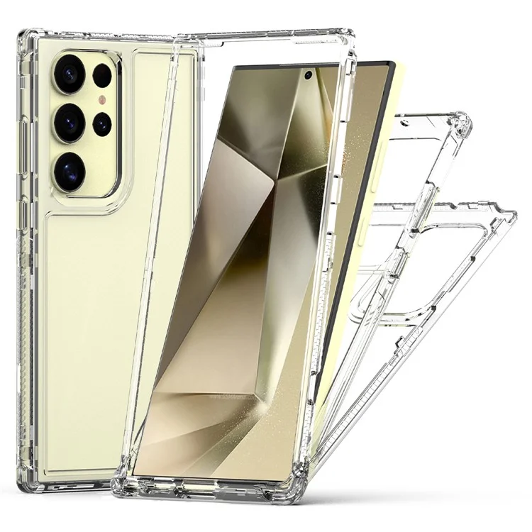 Coque de téléphone pour Samsung Galaxy S25 Ultra en acrylique TPU transparent