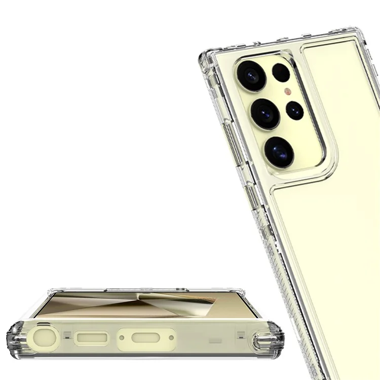 Coque de téléphone pour Samsung Galaxy S25 Ultra en acrylique TPU transparent