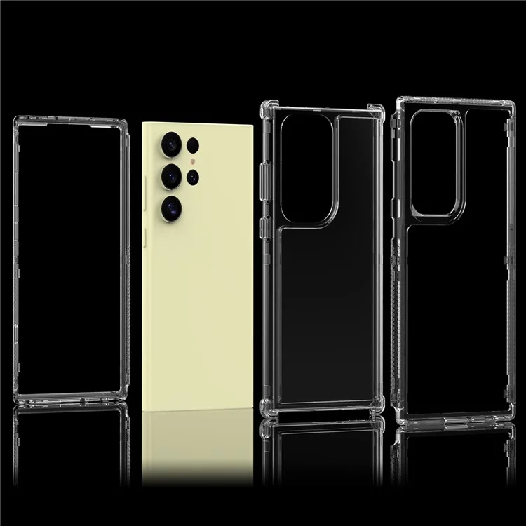 Coque de téléphone pour Samsung Galaxy S25 Ultra en acrylique TPU transparent