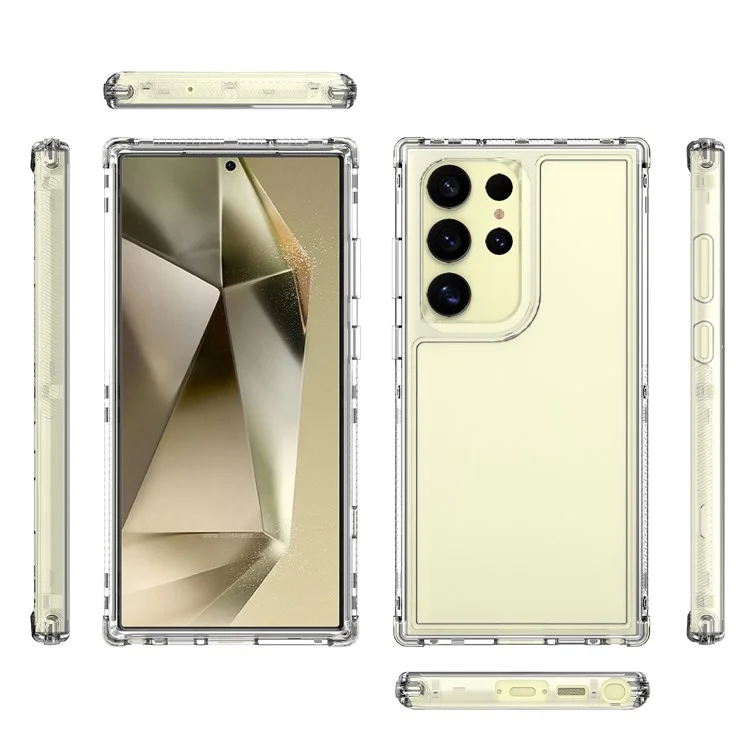 Coque de téléphone pour Samsung Galaxy S25 Ultra en acrylique TPU transparent
