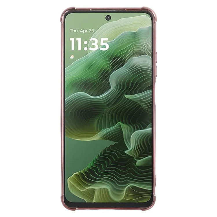 Coque Motorola Moto G35 5G KADEM Fleur TPU Flexible Gradient - Or rose
