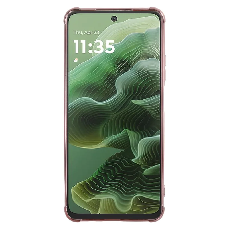 Funda para Motorola Moto G35 5G de KADEM, con patrón de flores, de TPU y degradado, con cordones - Oro rosa