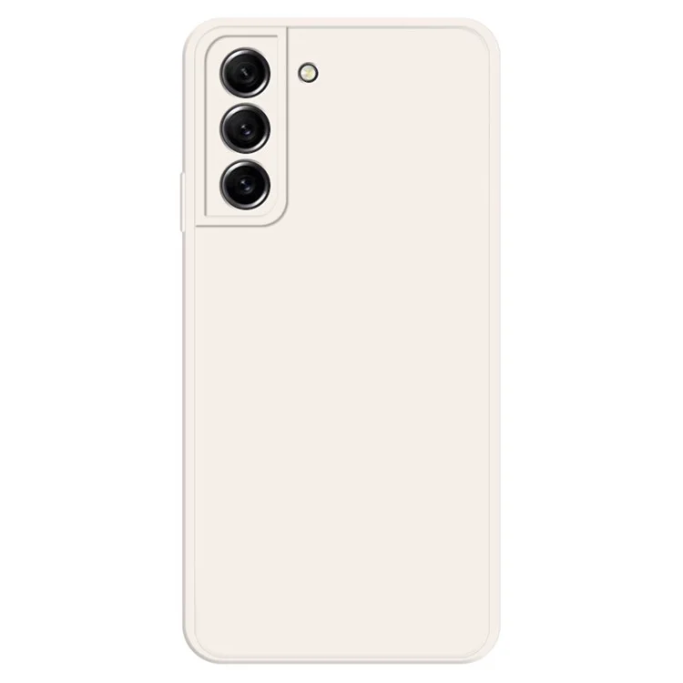 Para Samsung Galaxy S21 fe 5G Rubberse Flexible Flexible TPU Propina de Caída Drop Lining de Borde Recto Cubierta Protectora Teléfono - Beige