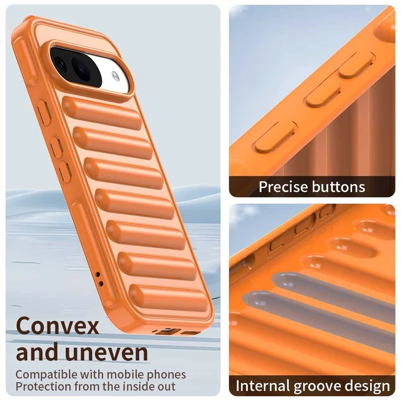 Für Google Pixel 9 / 9 Pro Hülle Schützende TPU-Handyhülle - Orange