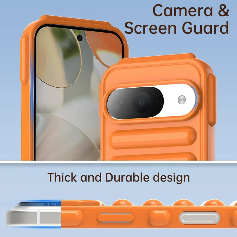 Für Google Pixel 9 / 9 Pro Hülle Schützende TPU-Handyhülle - Orange