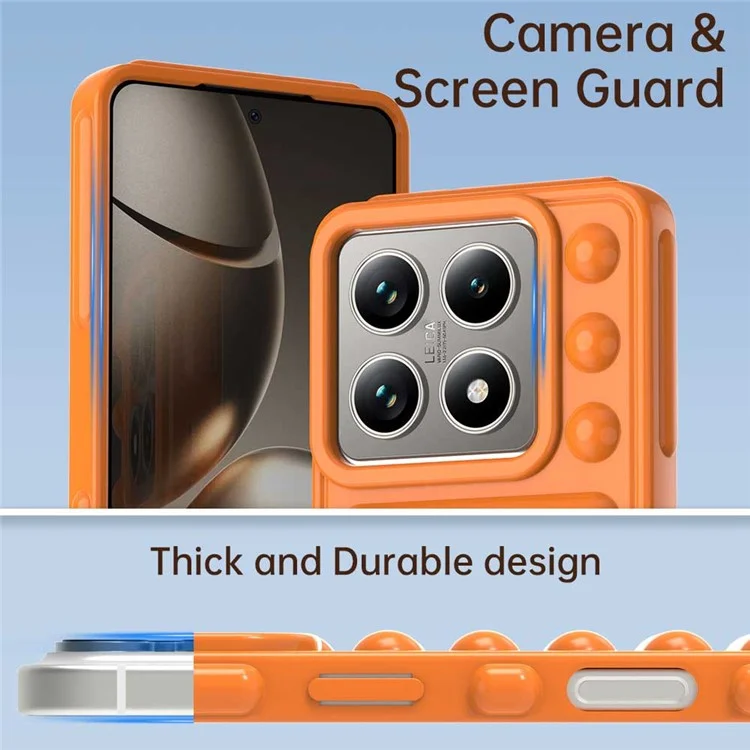 Für Xiaomi 14T Hülle Schützende TPU Handyhülle - Orange