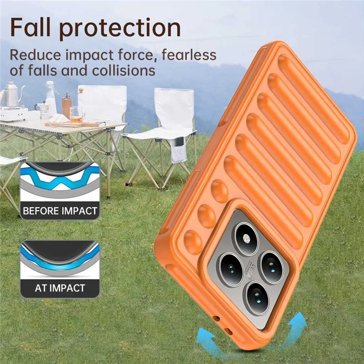 Coque de protection TPU pour Xiaomi 14T Pro - Orange