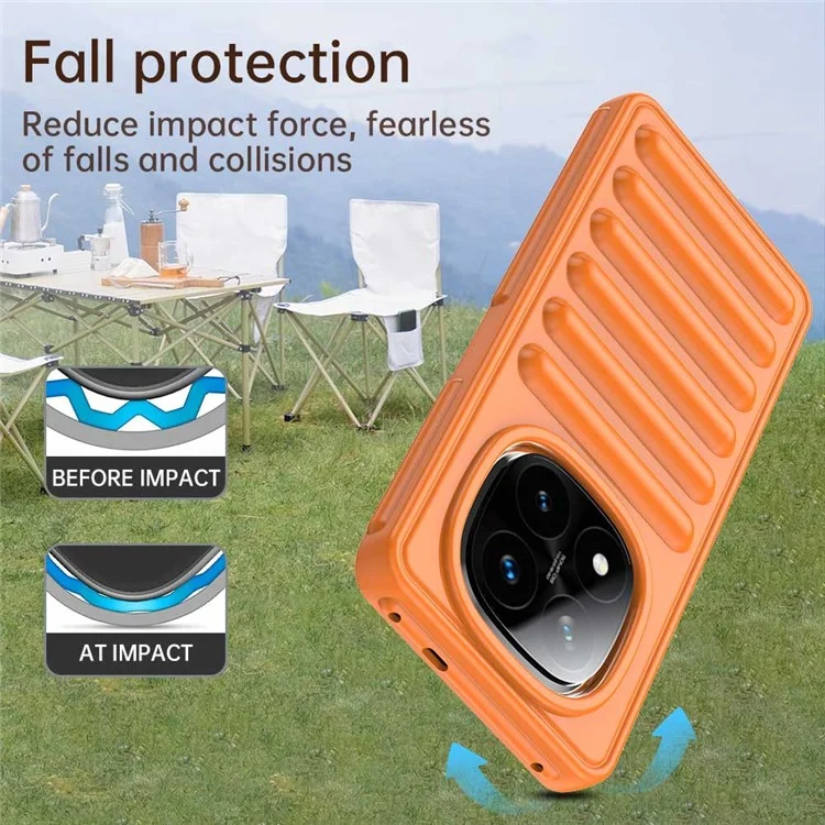 Custodia protettiva in TPU per Xiaomi Redmi Note 14 Pro+ 5G - Corallo