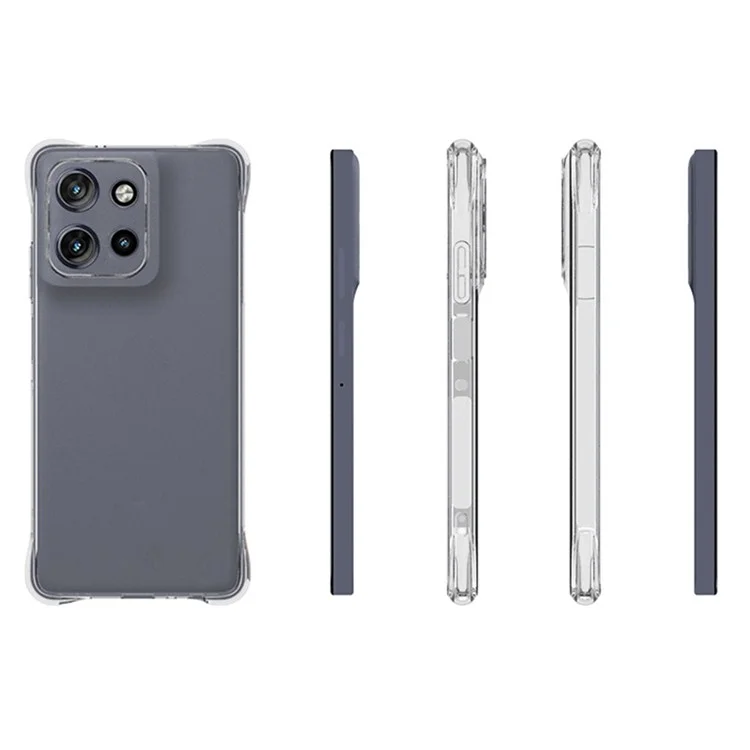 Funda de teléfono TPU para Motorola Moto G Power (2025), cubierta de móvil transparente antideslizante