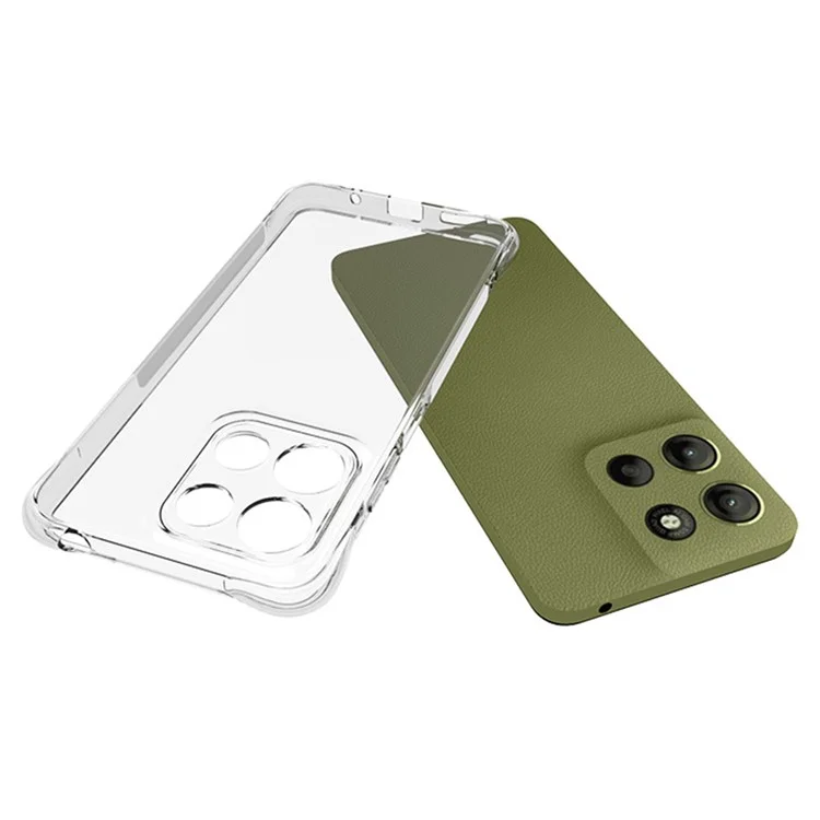 Compra al por mayor de funda de teléfono transparente antideslizante y a prueba de golpes de TPU para Motorola Moto G15 4G.