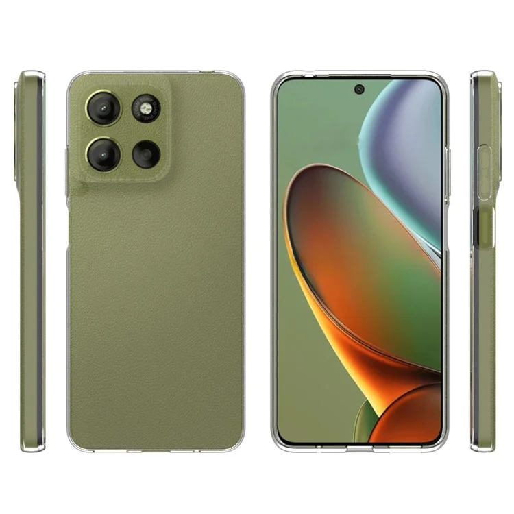 Achat en gros de coque de téléphone transparente résistante aux marques d'eau en TPU pour Motorola Moto G15 4G