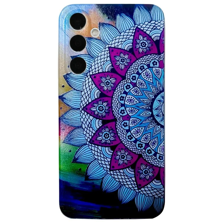 Capa para Samsung Galaxy A26 5G com impressão de padrão, tampa traseira de TPU para celular - Flor de mandala