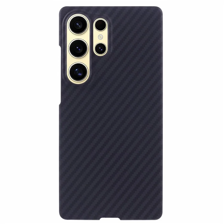 Чехол X-LEVEL для Samsung Galaxy S25 Ultra, ультратонкий жесткий пластиковый чехол с магнитным креплением и текстурой под карбон волокно - черный