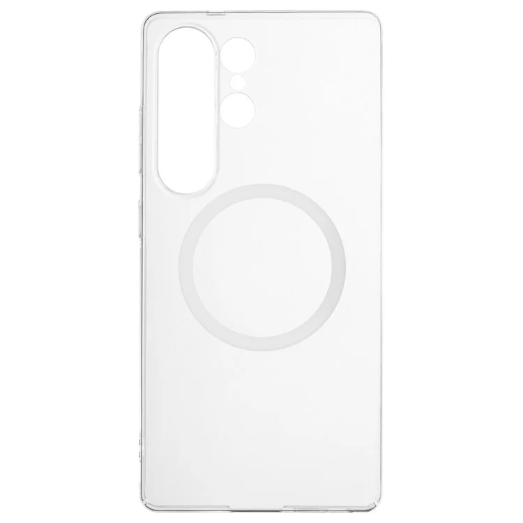 Прозрачный магнитный чехол X-LEVEL для Samsung Galaxy S25 Ultra с тонкой жесткой ПК-крышкой - прозрачный