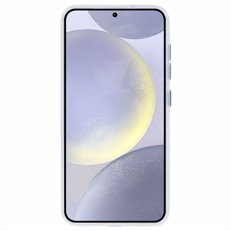 YOUNGKIT Custodia opaca compatibile con MagSafe per Samsung Galaxy S25, cover per telefono in PET TPU antiurto - Bianco