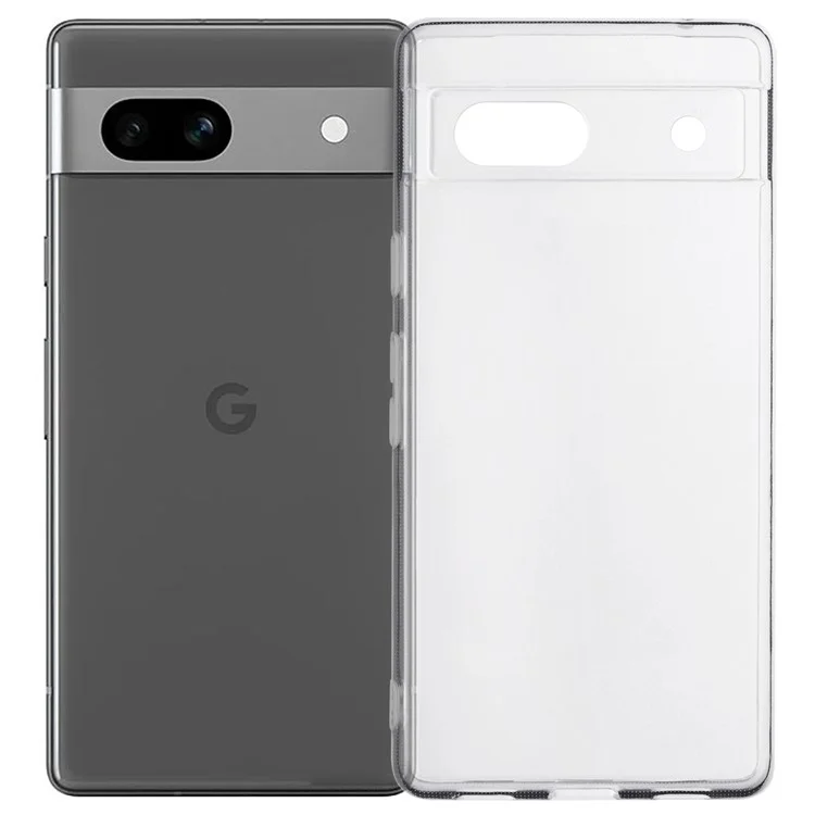 Für Google Pixel 7a Hülle wasserzeichenfreie 2,0 mm klare Telefon-TPU-Abdeckung