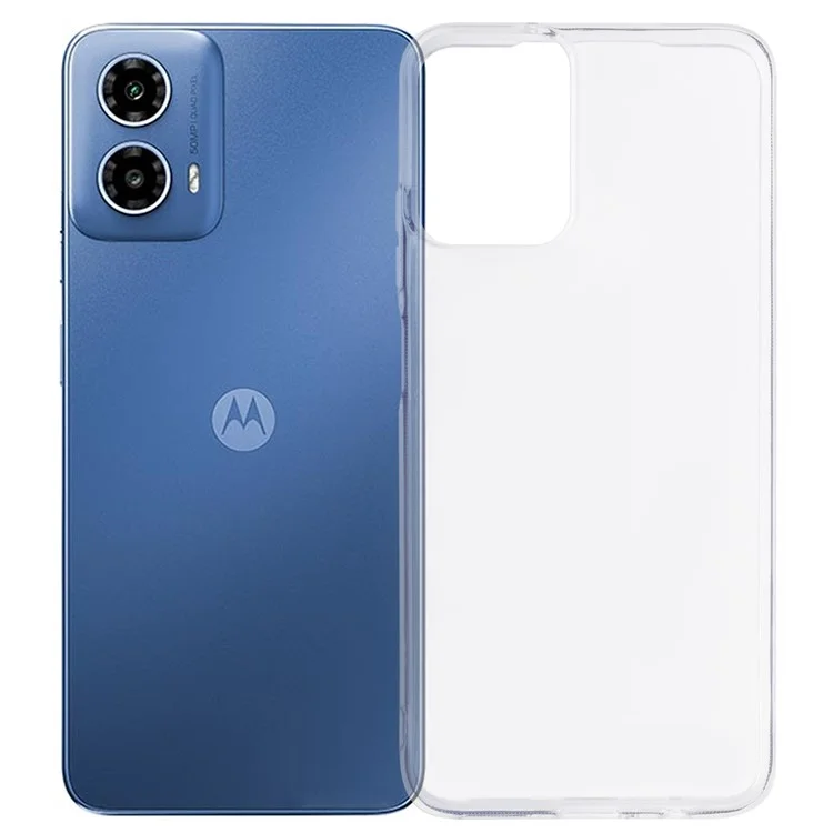 Custodia per Motorola Moto G34 5G / G45 5G, senza filigrana, in TPU trasparente da 2,0 mm.
