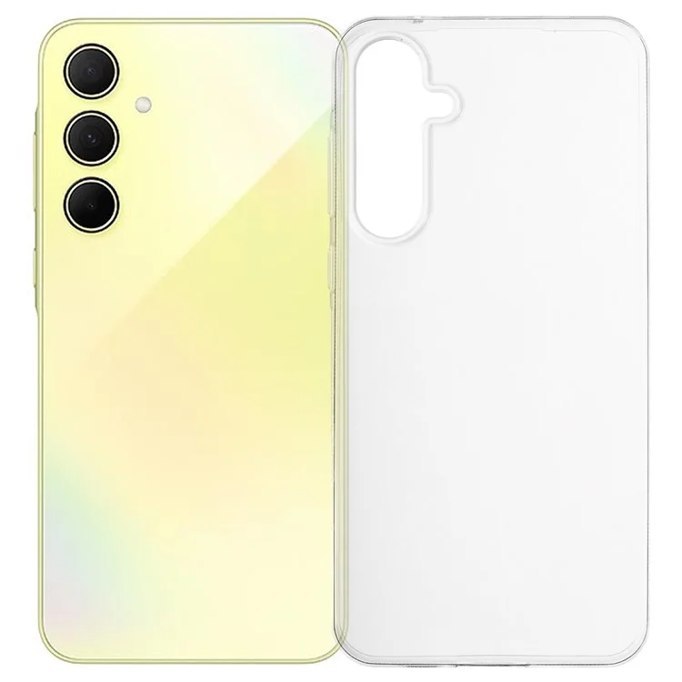 Custodia per Samsung Galaxy A55 5G, slim fit, trasparente, in morbido TPU
