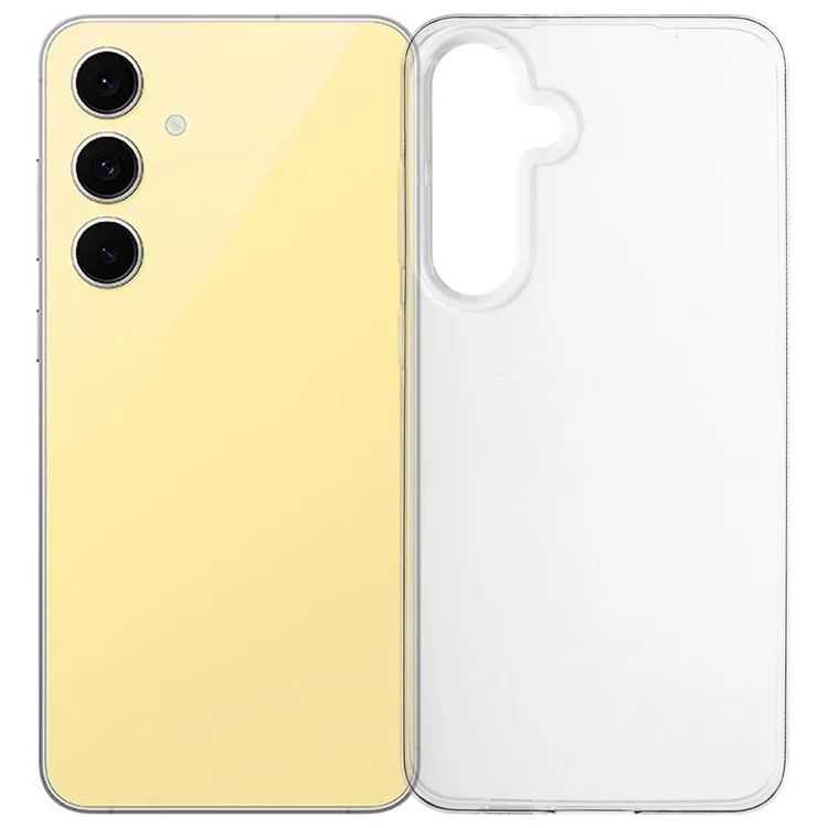 Coque pour Samsung Galaxy S24 FE, ajustement fin, transparente, en TPU souple