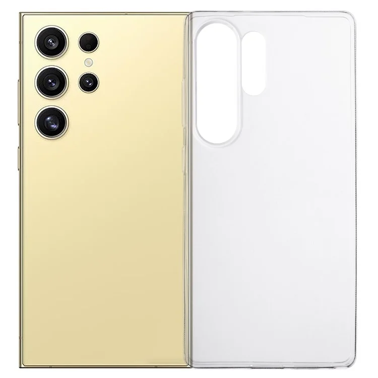 Für Samsung Galaxy S25 Ultra Hülle, schlank, passgenau, transparent, weiche TPU-Handyhülle