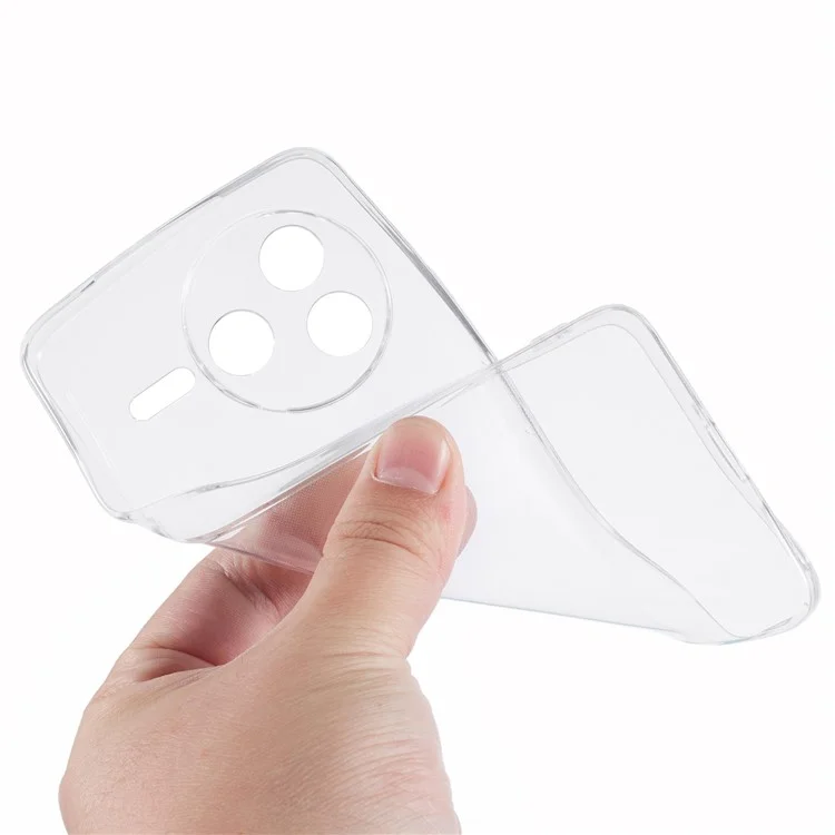 Für Xiaomi Redmi K80 5G klare Handyhülle, wasserbeständige TPU-Rückseite