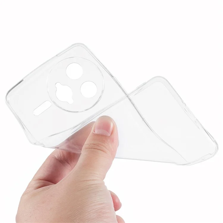 Für Xiaomi Redmi K80 Pro 5G transparente Handyhülle, wasserresistente TPU-Rückseite